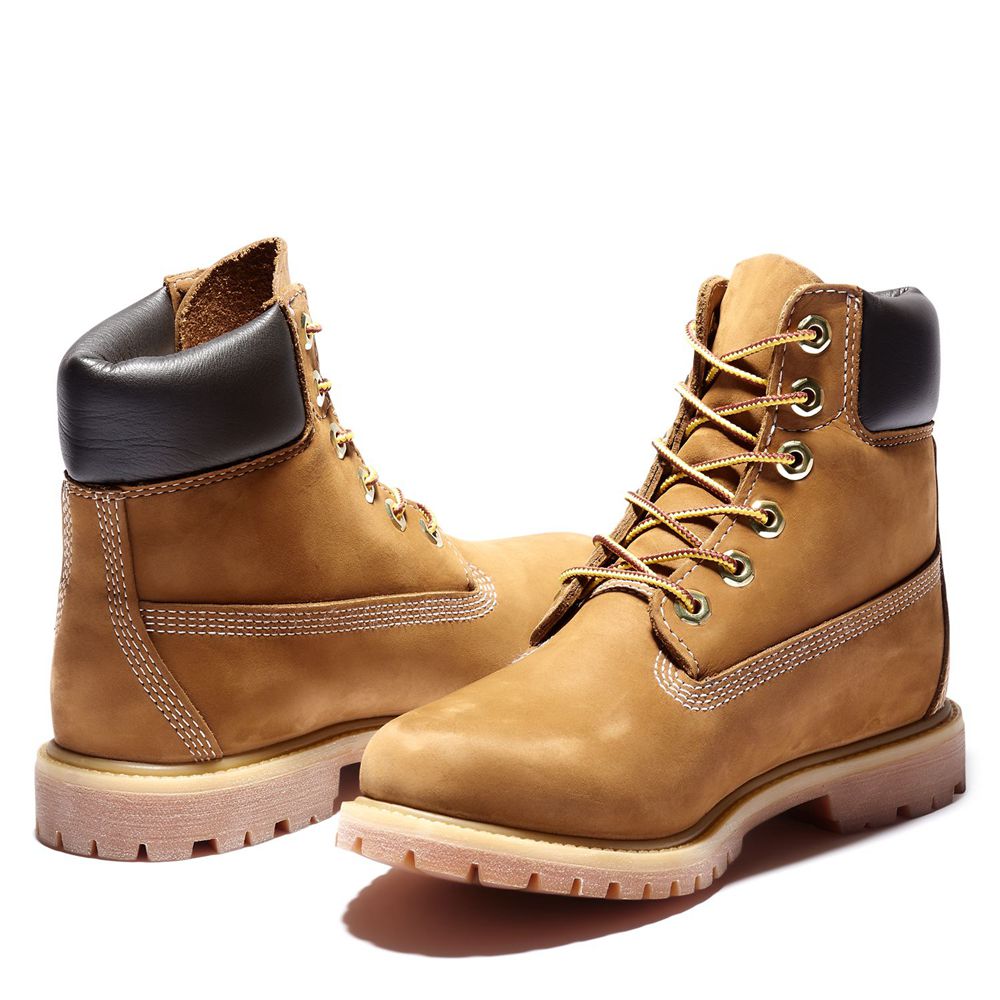 Timberland 6-Inch Μποτακια Γυναικεια Καφε - Premium Waterproof - Greece 4065389-JP